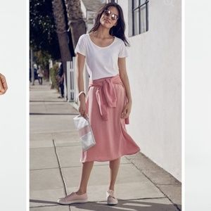 Spring summer just fab Midi Satin Skirt